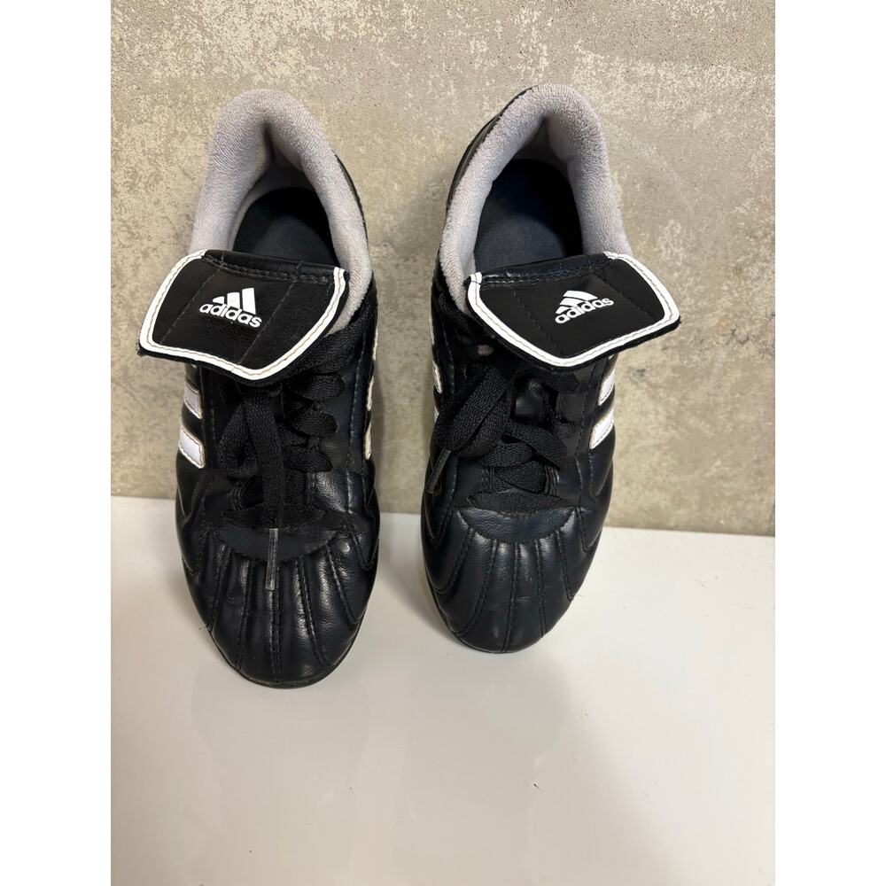 Kids size 2 Adidas black and white Soccer Shoes